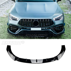 Front Bumper Lip Spoiler Diffuser <b>Splitters</b> Body Kit Aprons Cover Guard Trim for Mercedes-Benz CLA-Class C118 CLA45 AMG 2020+ - Product Image 1