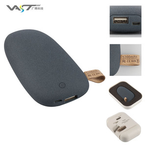 ¡2019 nueva llegada piedra forma única venta al por mayor banco de potencia 5200 mah capacidad Real total! - Product Image 2