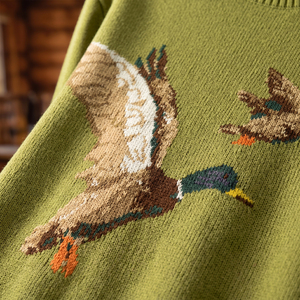 Suéter Jacquard con Estampado Animal Estilo Preppy <span class=keywords><strong>Vintage</strong></span> para Hombre, Tejido Grueso 7GG, Jersey Retro con Patrón Animal, Mezcla de Lana, Invierno - Product Image 5
