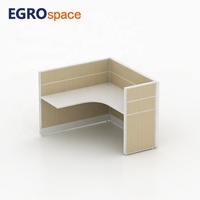 Solution de bureau clé en main EGROspace : mobilier, cloison de bureau individuelle, poste de travail modulaire flexible en forme de L