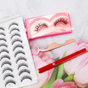 Beleza do mundo Faux Mink Lash Lash Privado 3D 5D Cílios