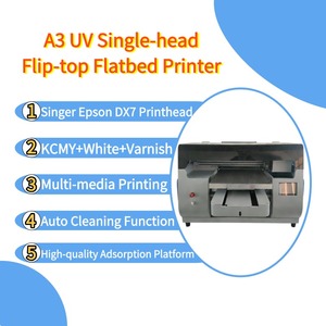 เครื่องพิมพ์อิงค์เจ็ท UV 3050 DTF พร้อมหัวพิมพ์ <span class=keywords><strong>Epson</strong></span> DX7 หกสี แถมน้ำยาเคลือบเงาสีขาว สำหรับพิมพ์บนการ์ด ขวด ปากกา เครื่องพิมพ์ออลอินวัน TPU - Product Image 3