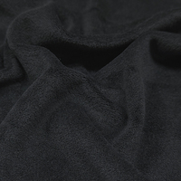 Superweiche schwarze stretch-Polyester-Selbststoff Polartec Fleece-Band für Winterkleidung