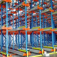 Système de rayonnage radio multi-niveaux pour palettes, robuste, résistant à la corrosion, entièrement automatisé, sans personnel, haute densité, pour l'industrie alimentaire