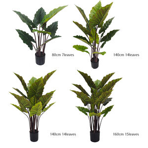 Plantas artificiales árbol decoración del hogar plástico bonsái planta árbol decoración artificial Taro - Product Image 5