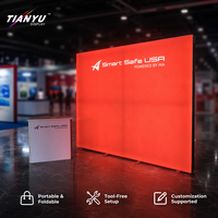 Boîte à lumière LED modulaire en aluminium SEG, support d'affichage rétroéclairé haute luminosité, mur de bannière en tissu portable, exposition pour salon professionnel