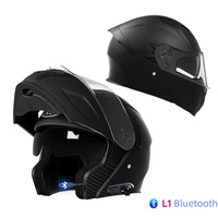 SOMAN SM965 Nuovo Casco Moto Unisex Aperto con Doppia Visiera e Telecamera Integrata, Certificato ABS DOT ECE