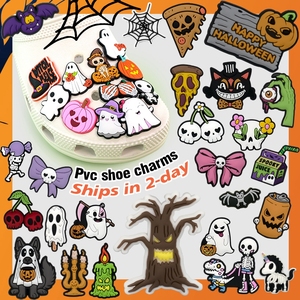 จี้รองเท้ารูปสัตว์การ์ตูนฮาโลวีนสุดหลอน ปี 2025 สำหรับตกแต่งรองเท้า ตัวละครฮาโลวีน ลูกกวาด ของตกแต่งรองเท้าช่วงฤดูใบไม้ร่วง อุปกรณ์เสริมจี้รองเท้า - Product Image 1
