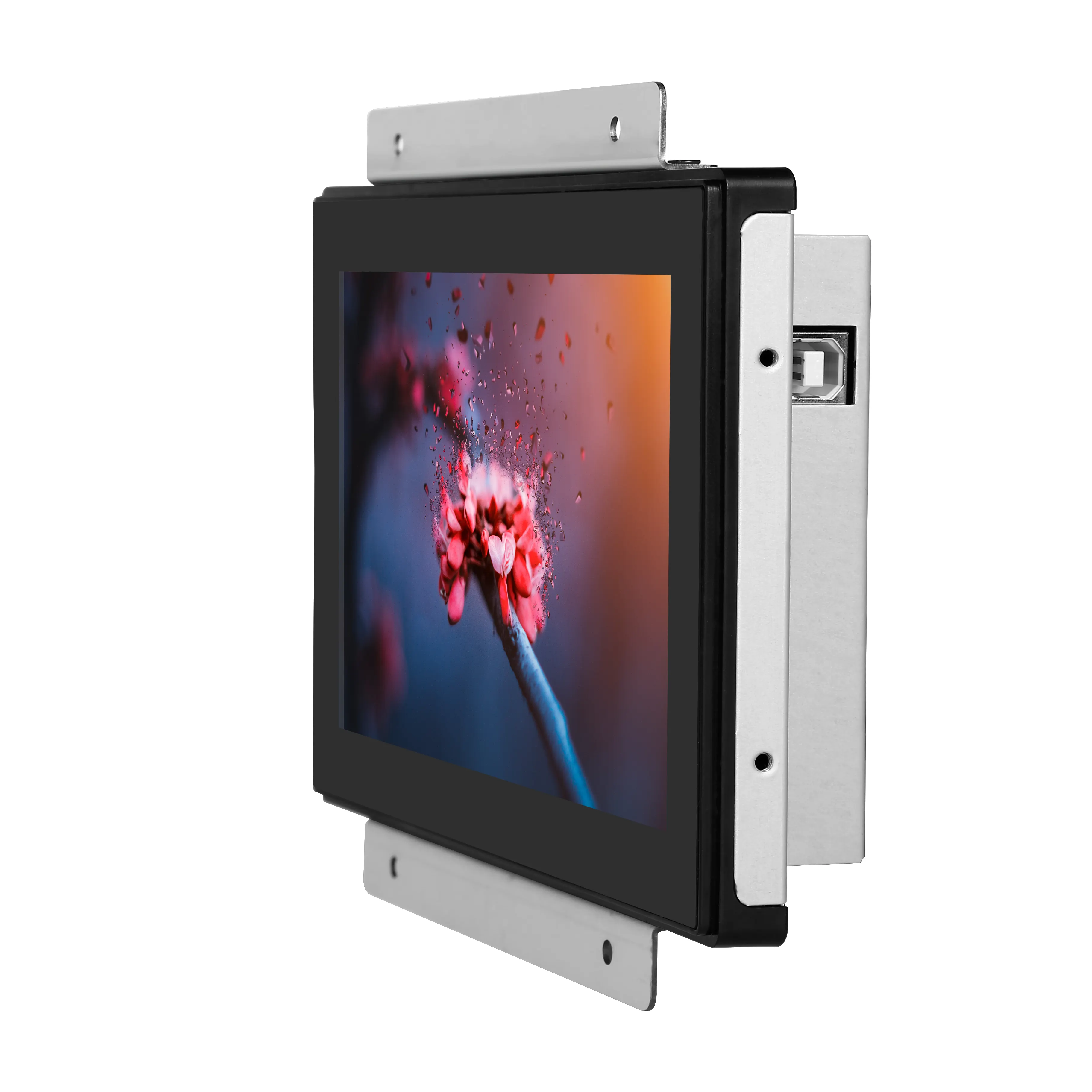 Monitor de tela sensível ao toque, 7 "tft metal resistente usb industrial monitor de tela de toque 7 polegadas monitor lcd industrial de tamanho pequeno