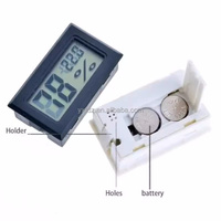 Termometer Higrometer Digital LCD Mini FY-11, Pengukur Suhu dan Kelembapan, Indikator Termograf
