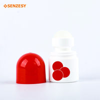 Flacon roll-on déodorant givré en PP de 30 ml, applicateur vide en plastique pour anti-transpirant, huile essentielle, conteneur de voyage