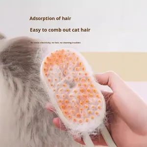 Spazzola per Peli di Cani e Gatti in Plastica Ecologica PP, Resistente, per Toelettatura, Massaggio, Rimozione Peli Fluttuanti, Bagno e Pulizia Domestica - Product Image 1