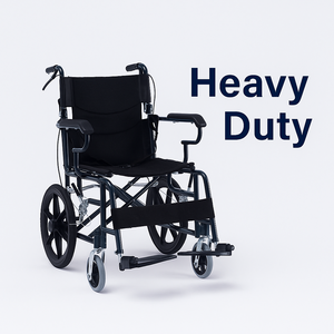 Sedia a rotelle manuale pieghevole portatile leggera in acciaio al carbonio con struttura compatta sedia a rotelle da viaggio per anziani e pazienti - Product Image 1