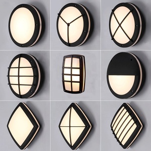 Hình bầu dục vách ngăn IP54 nhôm không thấm nước tròn hình bầu dục ngoài trời vách ngăn tường ánh sáng - Product Image 3