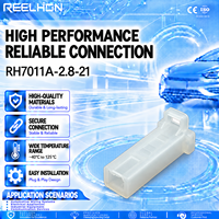 Boîtier de connecteur automobile femelle mince non étanche 2,8 mm à 1 broche, référence 7011A-2.8-21, pour faisceau de câblage intérieur