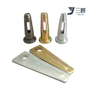 Concrete Aluminum Formwork Accessories Long/Standard Round Head Tie Stub Pin And Wedge For Mivan Shuttering