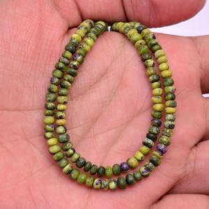 Piedra preciosa de atlantasita AAA, cuentas redondas lisas de 3mm-4mm, cuentas sueltas de piedras preciosas semipreciosas de Stichtita raras naturales para la fabricación de joyas - Product Image 4