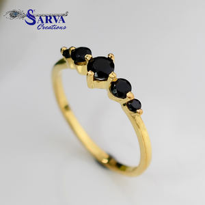 Nuevo anillo de diseño redondo personalizado, anillos de joyería fina de Plata de Ley 925, anillos personalizados, fabricante de joyería Sarva Creation Jaipur - Product Image 4