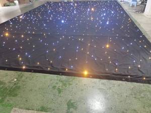 Rideau de scène LED matriciel en tissu étoilé, toile de fond RVBW en PVC pour événements hôteliers et fêtes, mode de contrôle DMX512 3*6 - Product Image 2