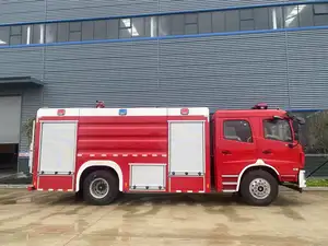 Truk api tangki air berkualitas tinggi buatan Tiongkok dengan roda kemudi 4x2 truk pemadam kebakaran