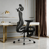 Chaise de bureau exécutive moderne et élégante à dossier haut réglable avec design ergonomique et fonction pivotante
