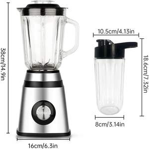 Y66 Heavy Duty Commercial Juice Fruit Mixeur Silver Crest 2 en 1 Fresh Juicer Mixer Smoothie Blender Machine - Product Image 6