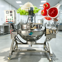 Marmite de cuisson de qualité alimentaire avec agitateur pour la sauce tomate, la pâte de haricots, la sauce chili et la confiture