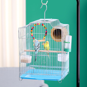 Grande cage à oiseaux pour la reproduction des perroquets avec plateau amovible en fer métallique volière extérieure debout grandes cages à oiseaux - Product Image 3