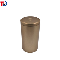Boîte ronde en métal personnalisable avec logo sur mesure pour les emballages de thé et d'huile d'olive