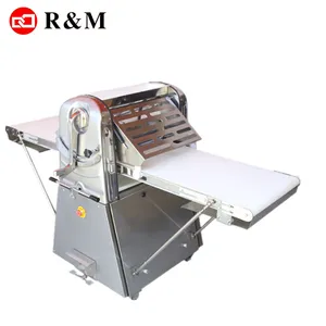 Puff pastry sheet making machine maker,Automatic commercial dough roller belt 520 630mm sheeter puff pastry dough roller sheeter