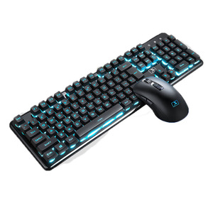 Awireless Wireless <b>Keyboard</b> Mouse Combo 104 Keys 2.4G Rechargeable For Office Laptop <b>Tablet</b> Pink - Product Image 3