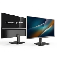 Moniteur LCD 27 pouces à cadre fin 100 Hz VA ultra-mince 9,75 mm avec panneau en verre rétroéclairé personnalisable pour bureau professionnel