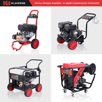 Nettoyeur haute pression portable à essence/pétrole Ku Hong New 7HP 200Bar 2900-3200psi pour voiture