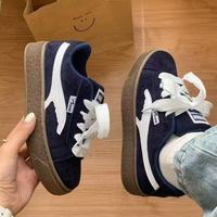 Chaussures de marche décontractées rétro coréennes pour femmes, respirantes, en tissu doux, antidérapantes, à lacets, tendance