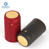 Capsules thermorétractables en PVC personnalisées, bon marché, vente en gros d'usine, pour bouteilles de vin, de vodka, de gin et de rhum