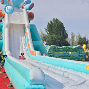 Nouveau design <span class=keywords><strong>Happy</strong></span> <span class=keywords><strong>Hop</strong></span>, château <span class=keywords><strong>gonflable</strong></span> commercial pas cher, jeux de parc de jardin, longues toboggans gonflables, <span class=keywords><strong>toboggan</strong></span> aquatique <span class=keywords><strong>gonflable</strong></span> commercial - Product Image 1