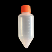 Equipement de laboratoire Couvercle bleu stérilisé Couvercle orange 175ml 250ml 500ml Flacon à centrifuger grand volume à ouverture large ou étroite