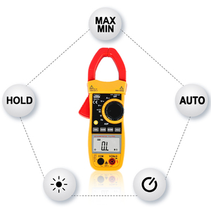 Multímetro de pinza digital VA315, 6000 recuentos, probador de corriente CA, rango automático, resistencia de voltios CA CC, capacitancia, continuidad ADP - Product Image 5