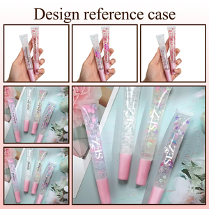Huile à lèvres scintillante / Gloss à lèvres (en tube transparent fin) pour la Saint-Valentin en gros, OEM/ODM, Gloss à lèvres mat longue tenue - Product Image 3