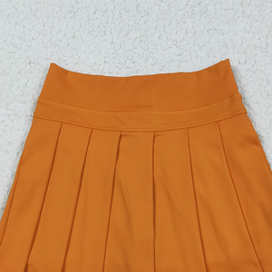 8,18 GLK0109 minifalda de verano para niños y niñas cómodo vestido informal transpirable en amarillo sólido naranja Yog - Product Image 4