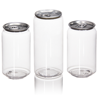 Bon prix, canettes en plastique vides de 330 ml et 500 ml, canettes en plastique pour boissons gazeuses