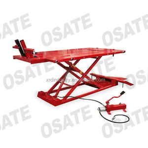 Plate-forme élévatrice de moto hydraulique pneumatique à ciseaux portable OSATE 1500lbs avec CE - Product Image 2