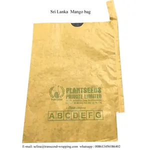 Saco de papel para cultivo de mangas, saco de papel à prova d'água para cultivo de mangas, saco de papel para cultivo de mangas, 20x30 cm, do Sri Lanka