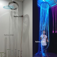 Équipement sensoriel interactif apaisant pour l'autisme, thérapie de stimulation visuelle, mur de lumière en fibre optique en cascade pour salles sensorielles