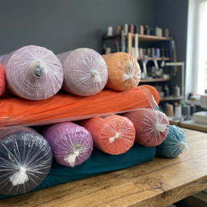 Tissu mélangé extensible de 200 g/m² environ, 60 pouces, produit en poly pour le lycra, tricot uni - Product Image 3