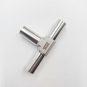 Conector en T soldado LJFLO de 1/4 de pulgada SUS316L para vía de gas de laboratorio - Product Image 2