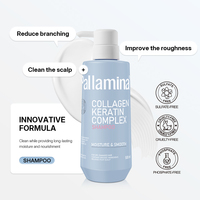Champú Sin Sulfatos Pallamina con Queratina y Colágeno Hidratante para Cabello Teñido, Seco y Dañado, Repara, Nutre y Suaviza el Cabello