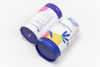 Emballage en papier de carton de boîte à bonbons cylindrique personnalisé de luxe avec impression personnalisée