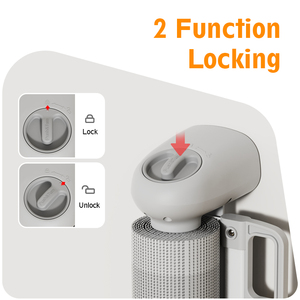 En stock - Barrière de sécurité pour bébé <span class=keywords><strong>Prodigy</strong></span> SG025 - Fournisseur de produits de sécurité pour bébés - Barrière de sécurité rétractable extra large en maille pour escalier et porte - Product Image 2