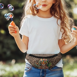 Riñonera personalizada para niños, riñonera con correa ajustable, riñonera informal para viajar al aire libre, correr, ciclismo, riñonera - Product Image 2